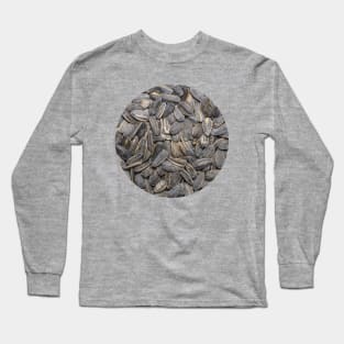 Sunflower Seeds Snack Food Photograph Circle Long Sleeve T-Shirt